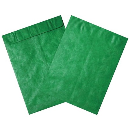 Bsc Preferred 12 x 15-1/2'' Green Tyvek Envelopes, 100PK BUY00017825